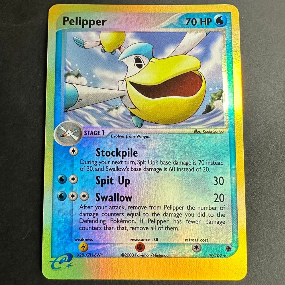 Pokemon TCG Pelipper EX Ruby and Sapphire Rare Reverse Holo NM